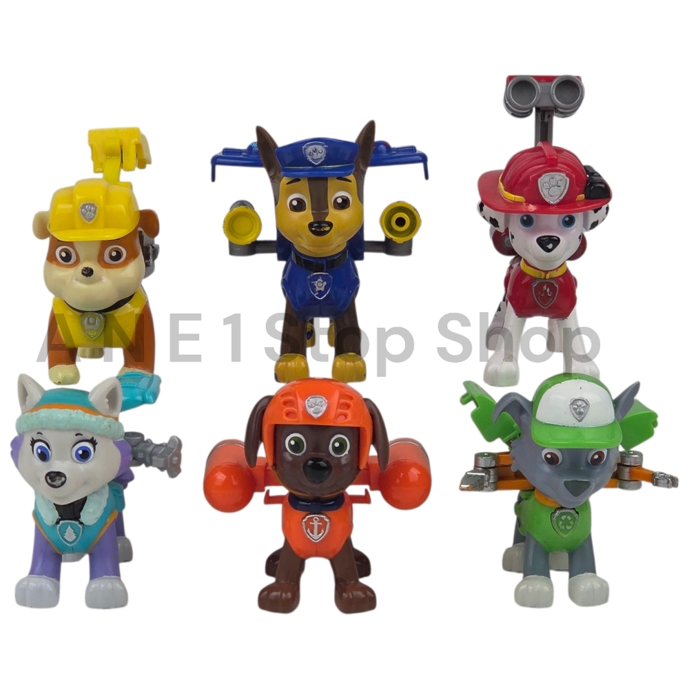 Paw Patrol Action Pack Rescue Team Set of  6 Figures - Spin Master